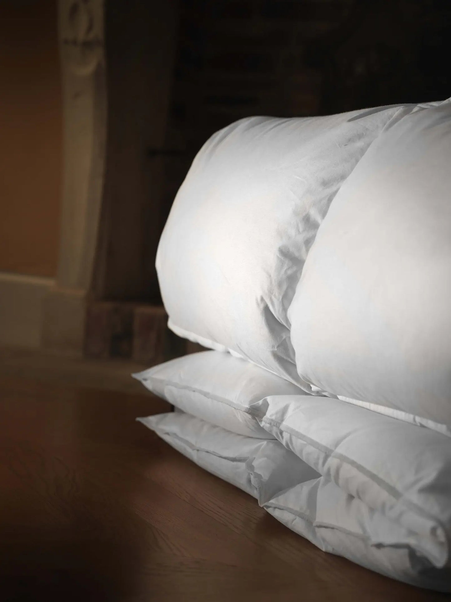 Détail de la couette Millésime Kartushka en duvet d'oie